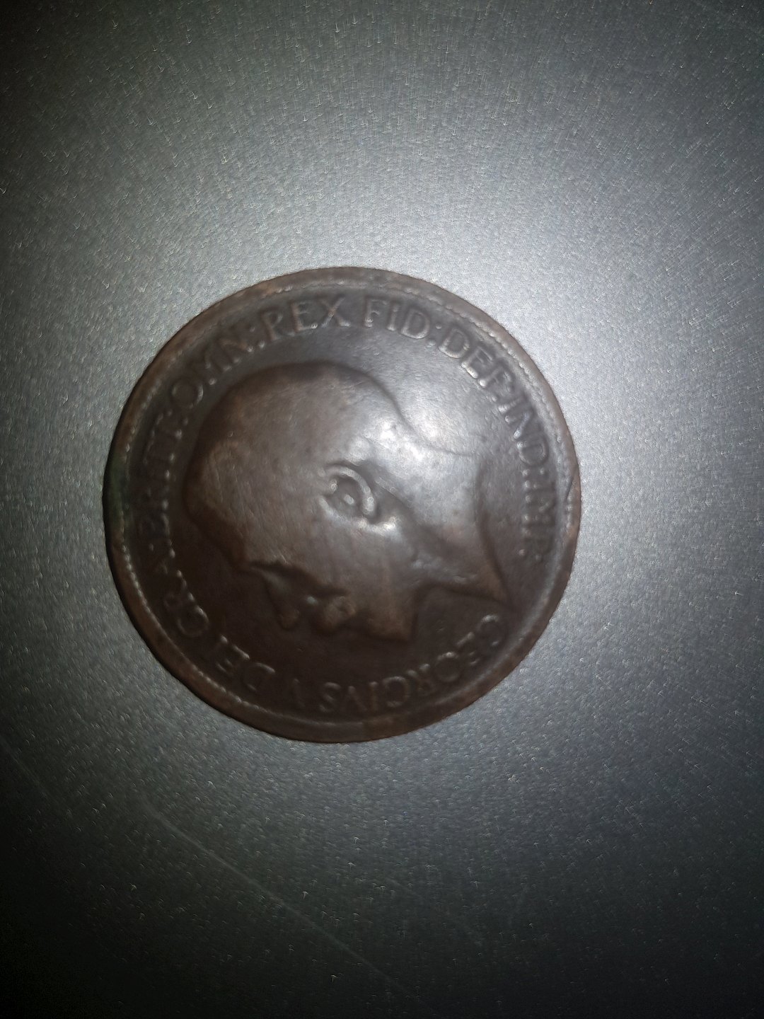 Half-Penny-Strike-Error-Or-Just-A-Old-Damaged-Coin